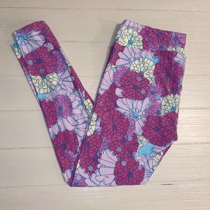LuLaRoe T&C Floral Pattern Leggings NWOT